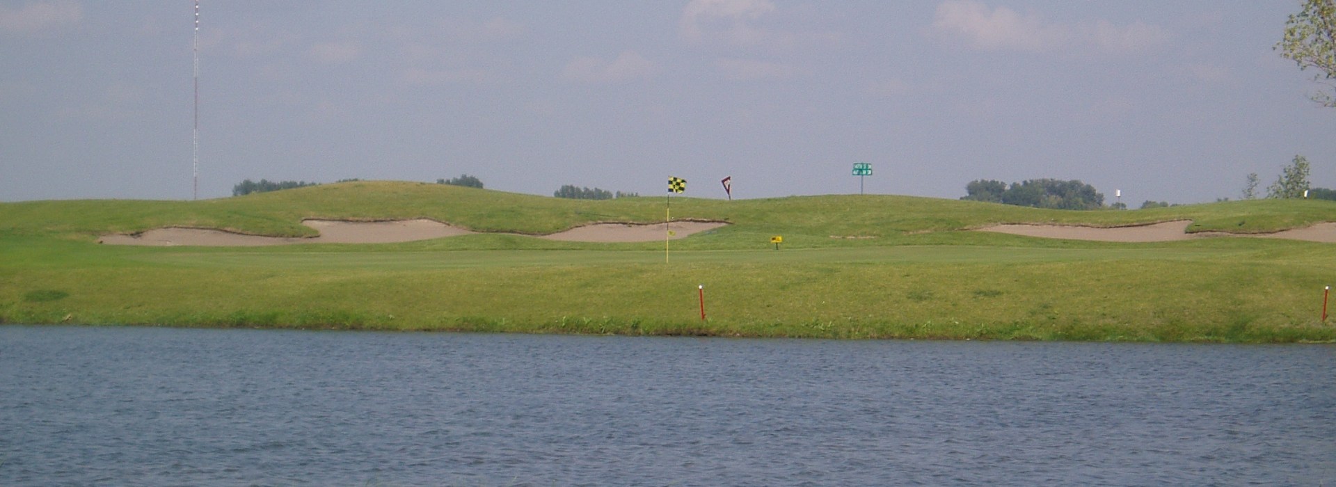 Pond on golf course